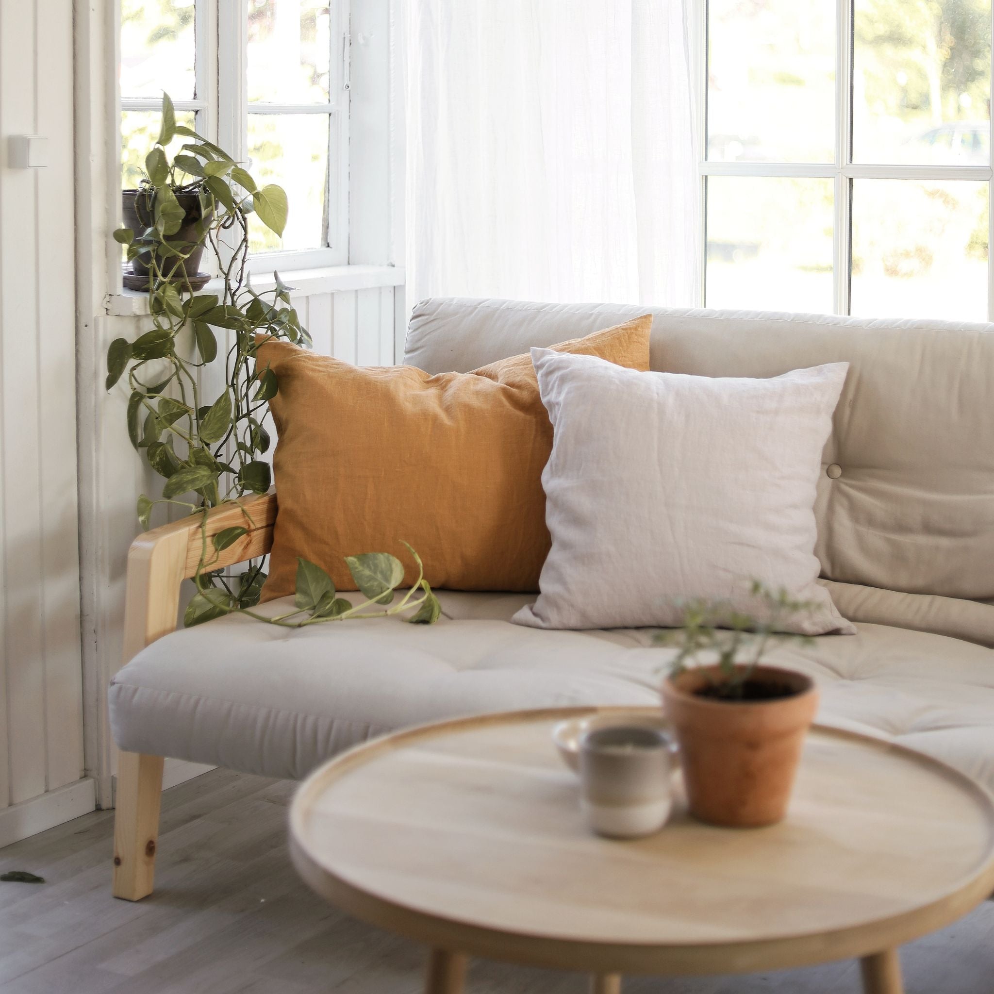 Linen cushion - Sea wheat - 50x70cm