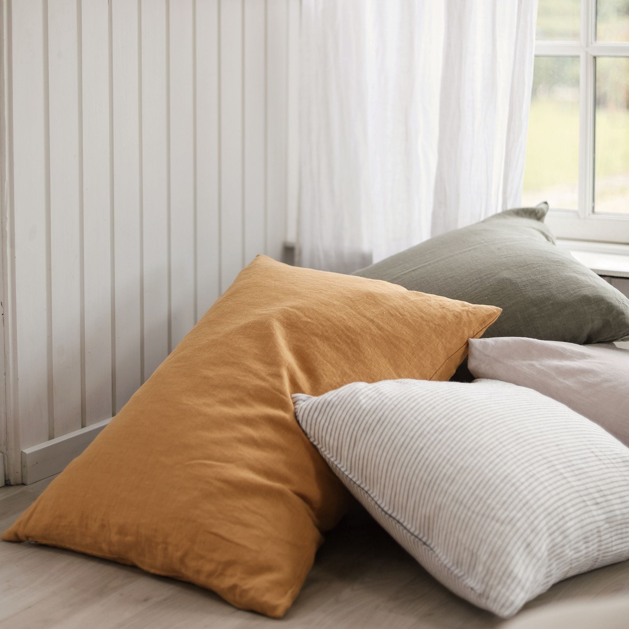 Linen cushion - Sand - 50x70cm