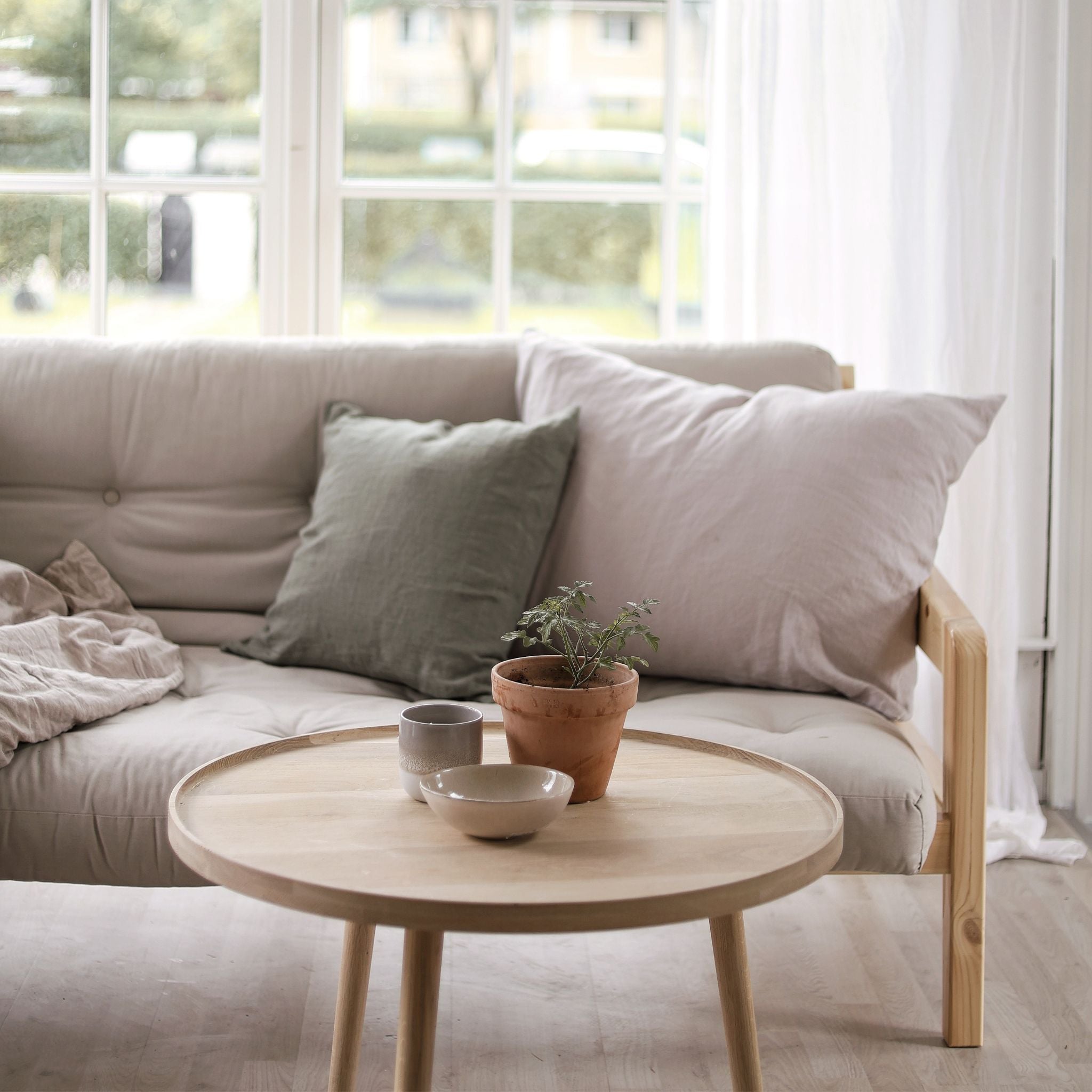 Linen cushion - Sand - 50x70cm