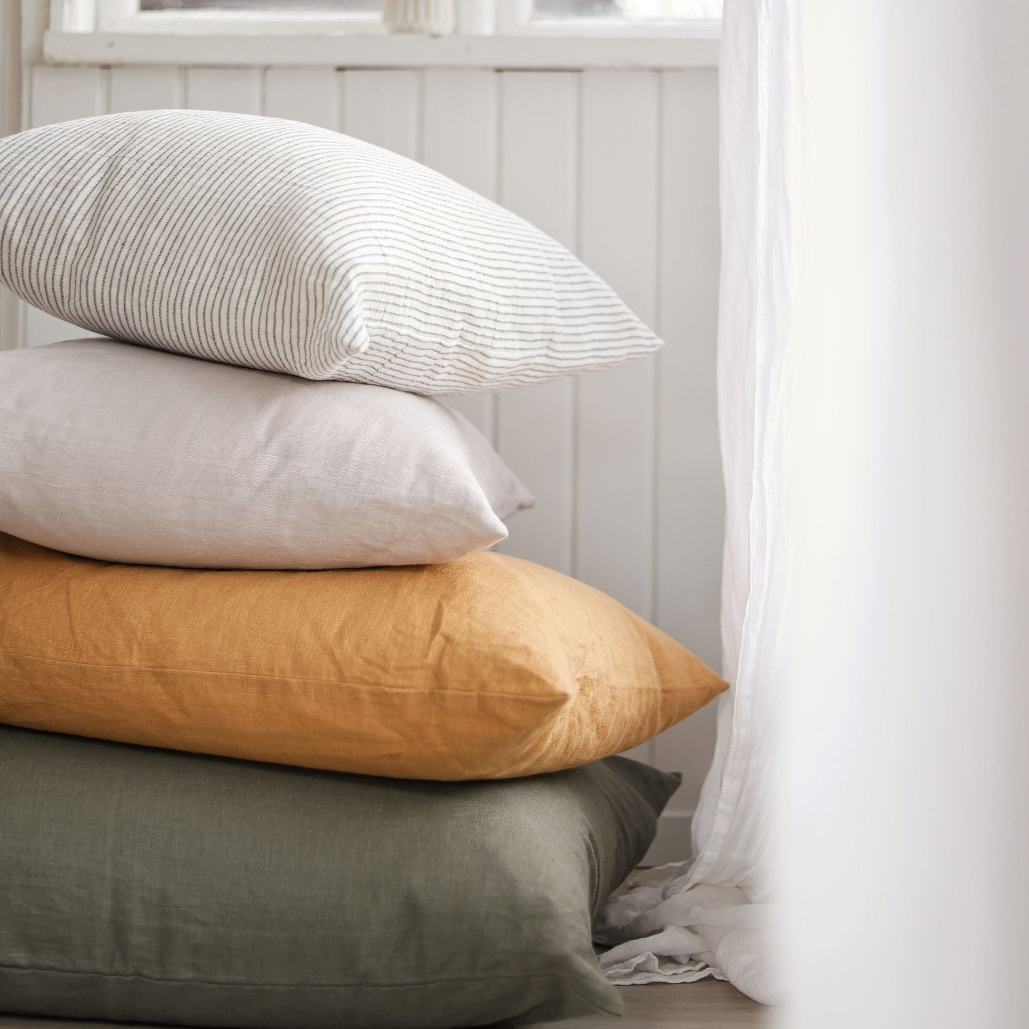 Linen cushion - Sea wheat - 60x80cm