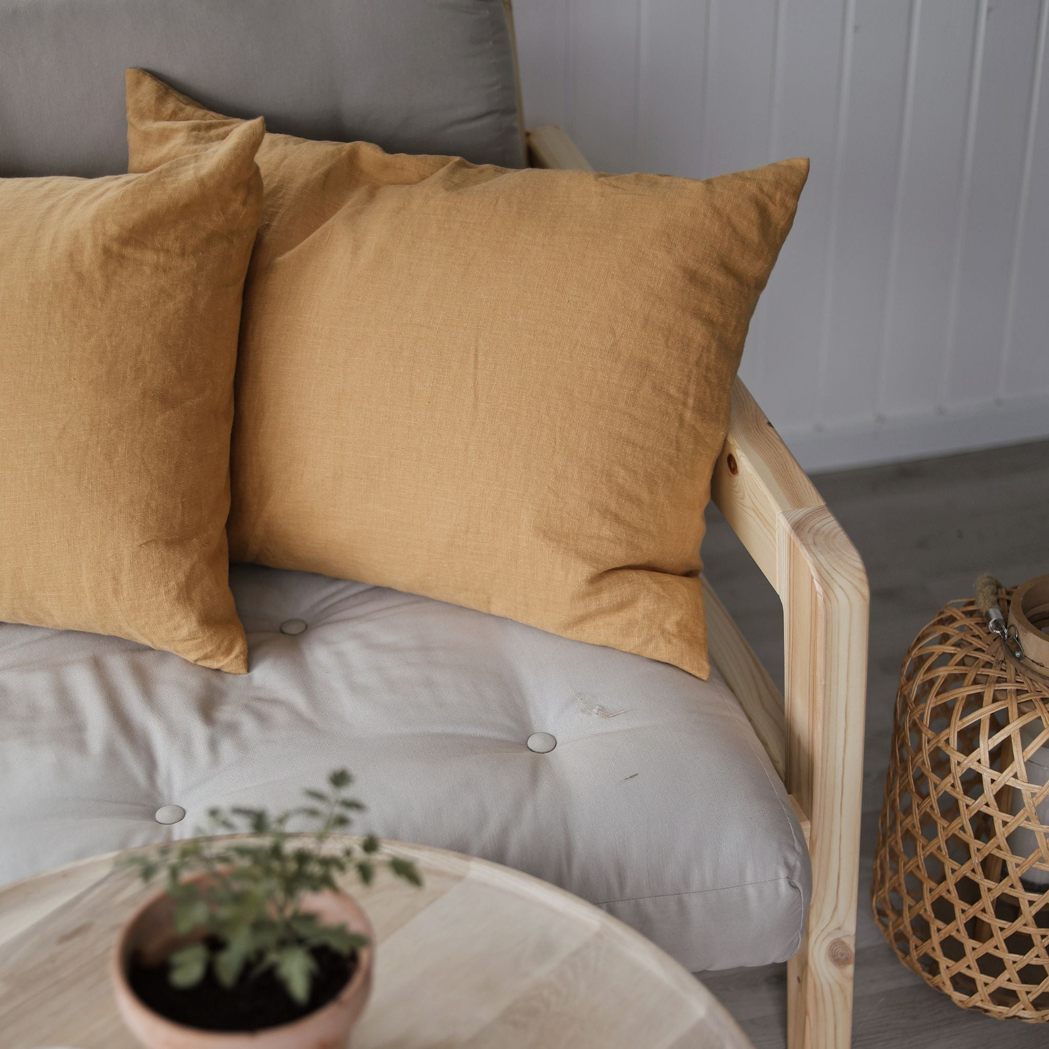 Linen cushion - Sea wheat - 50x50cm